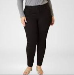 NWT J.Jill Premium Flex Plus Women's Black High-Waisted Jeans Leggins Size 28W